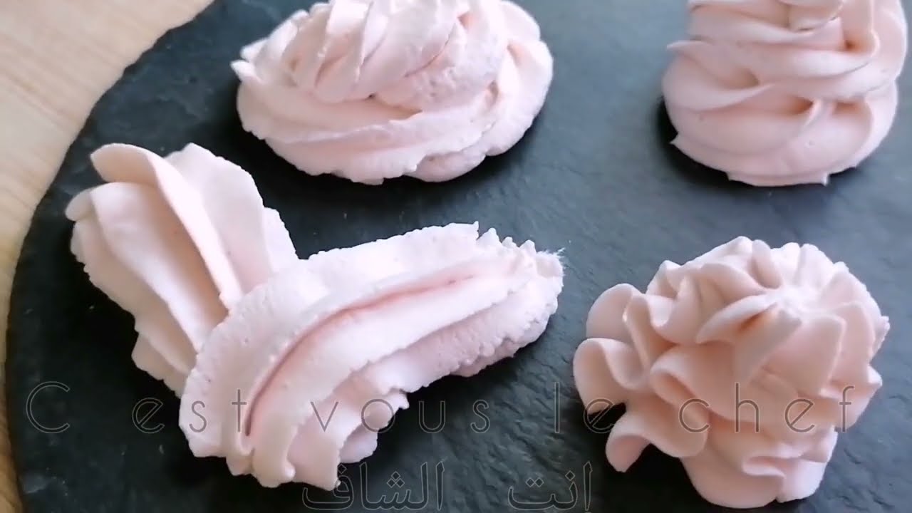 ganache montée goût fraise قاناش فراز (فرولة)