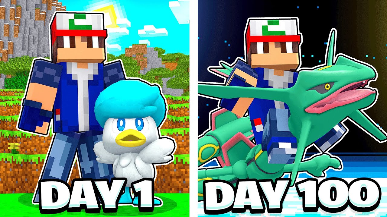 I Spent 100 Days in Minecraft Pokemon: The Server Experience