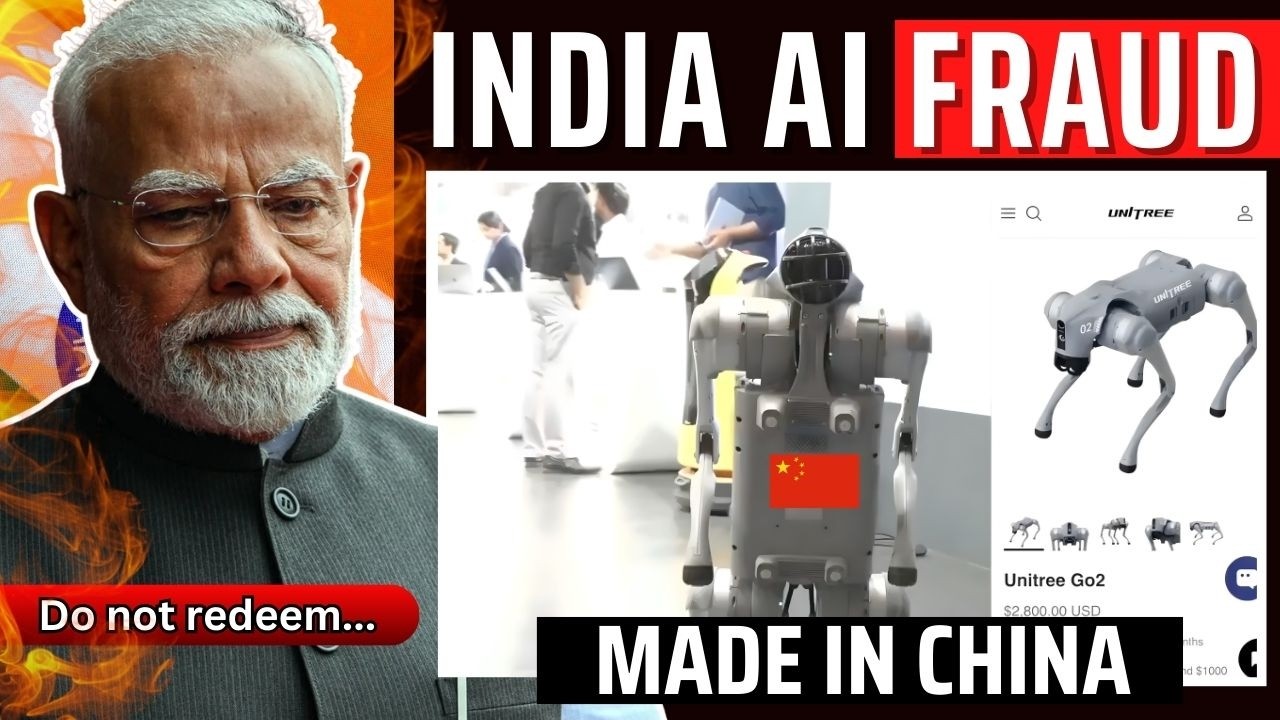 Modi&rsquo;s AI Fraud: India Caught RED HANDED Claiming Chinese AI Robot Dog As Its Own!
