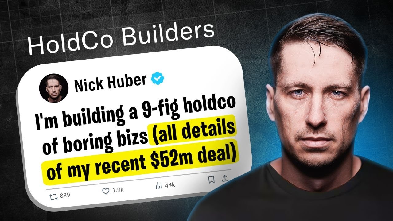 How I'm Building a $50M EBITDA Holdco Of Boring Businesses | Nick Huber Interview