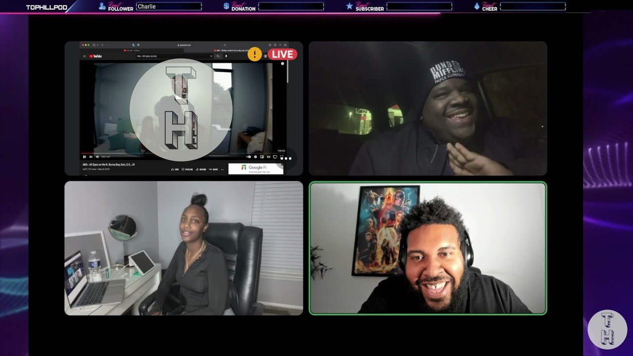 AKA - ALL EYES ON ME FT. BURNA BOY, DA L.E.S., JR (OFFICIAL TOP HILL REACTION VIDEO)