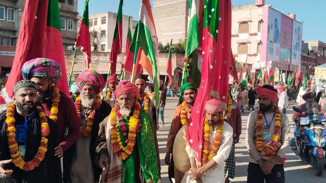 Kaliyar Sharif se ajmer Sharif tak paidal yatra chadiyon ka Mela Usman Sabri vlogs 786🌹🌹🌹