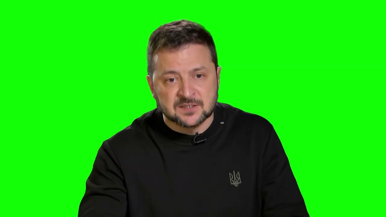 Мем &laquo;Зеленский говорит: &laquo;Дайте нам кредит!&raquo;&raquo; &mdash; Зелёный экран