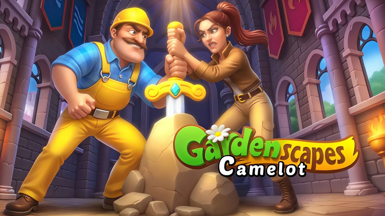 GARDENSCAPES New Acres | Treasures of CAMELOT | Gameplay Walkthrough