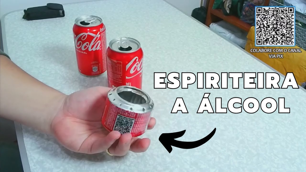 Espiriteira a álcool com 2 Latinhas [🎬Cortes]