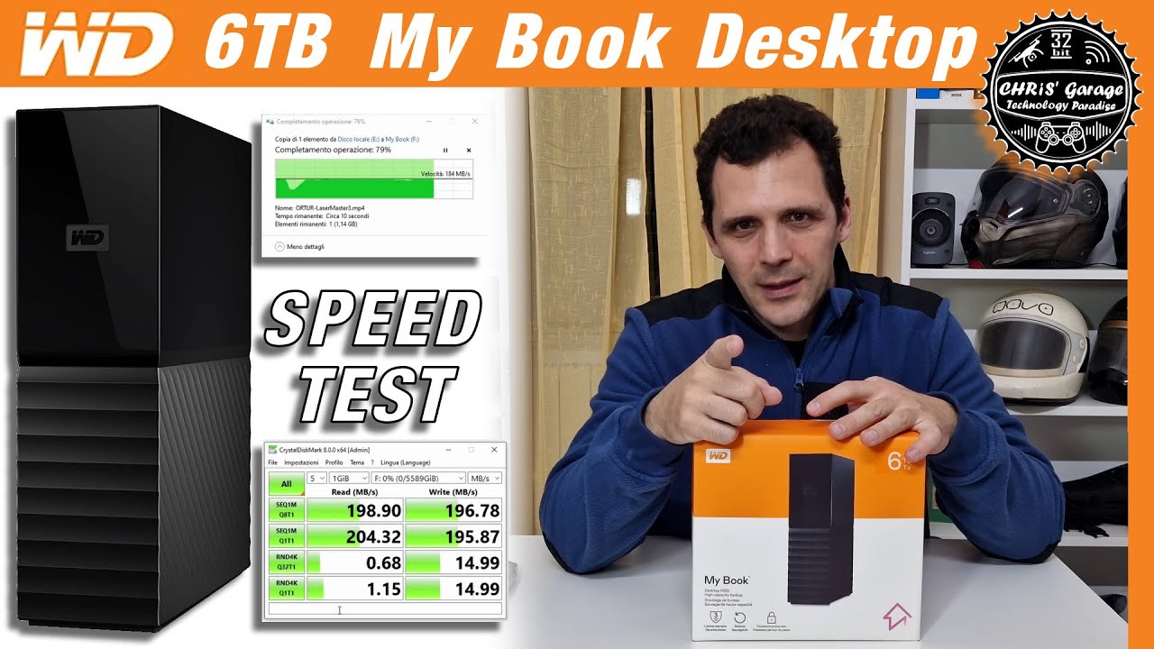 WD 6TB My Book Desktop Hard disk crittografia Hardware UNBOXING e TEST