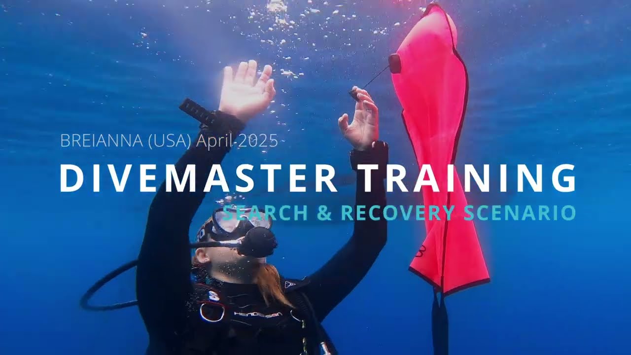 Search and recovery of an object with a lift bag !