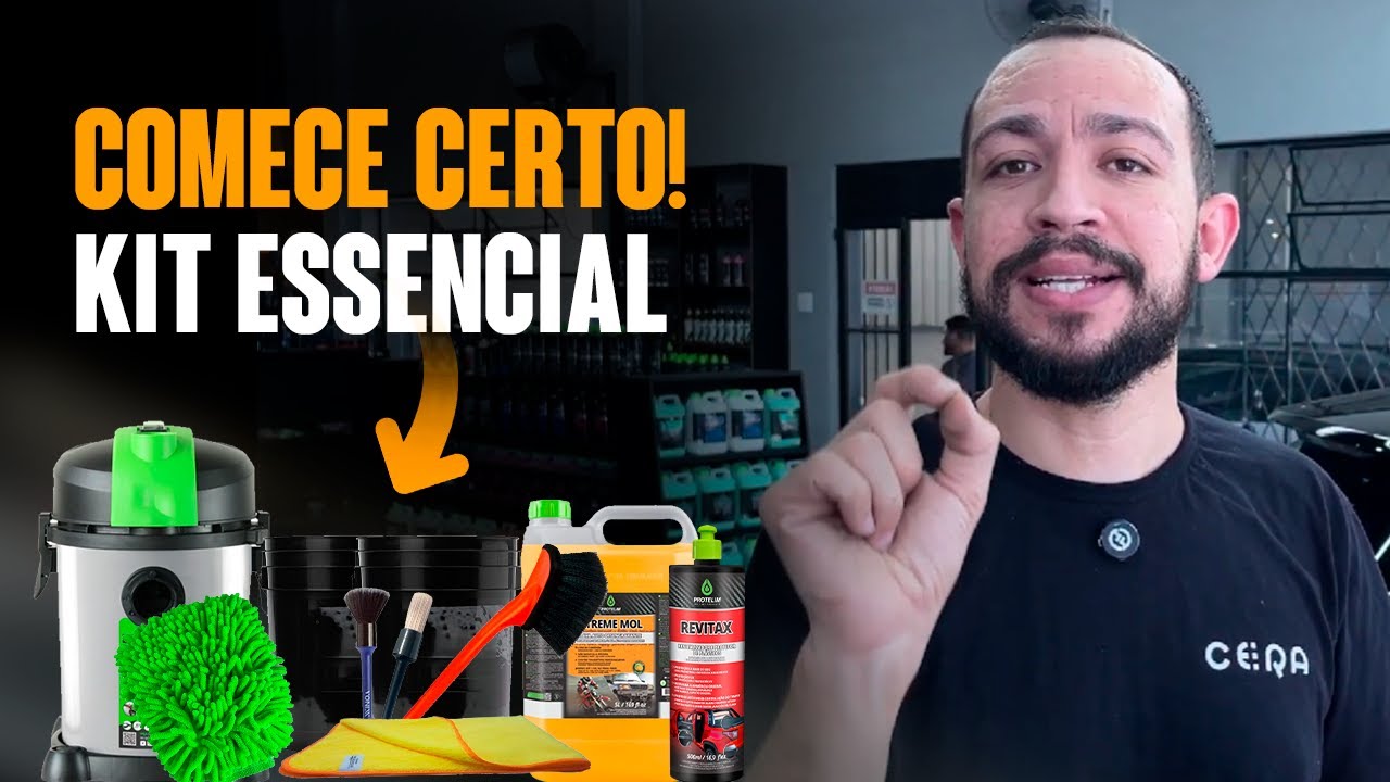 KIT ESSENCIAL para Estética Automotiva: O Que Comprar Primeiro