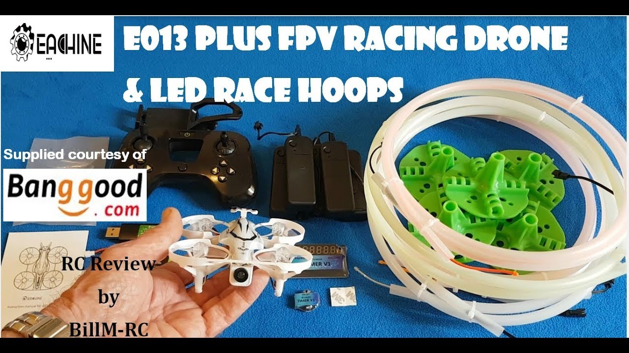 Eachine E013 Plus & LED Flash Racing Circles review - Cheap FPV Racing starter kit