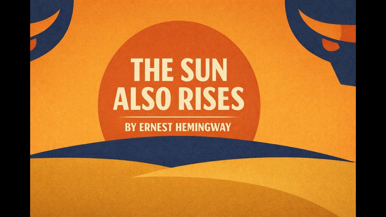 The Sun Also Rises, Ernest Hemingway  - Text on Screen & Audiobook -Complete w/ Chapters