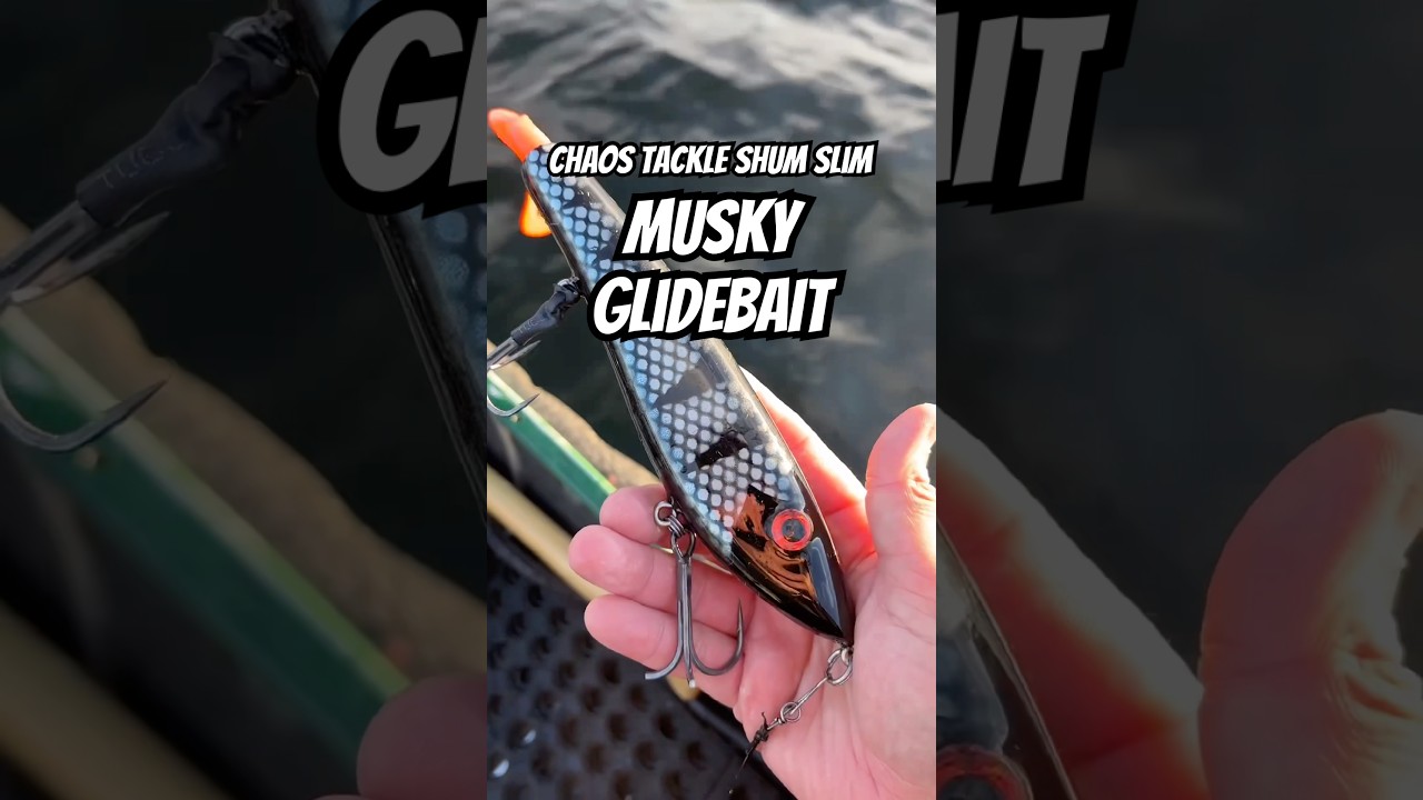 Chaos Tackle Shum Slim Musky Fishing Glidebait #muskylures