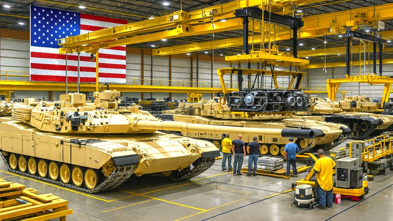 COMMENT est FABRIQU&Eacute; un CHAR de GUERRE 🔥 | &Agrave; L&rsquo;INT&Eacute;RIEUR de la M&Eacute;GA-USINE MILITAIRE