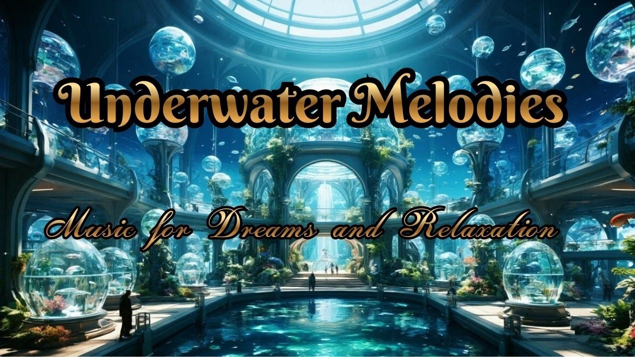 A beautiful water world in a fantasy world . Calm, relaxing music