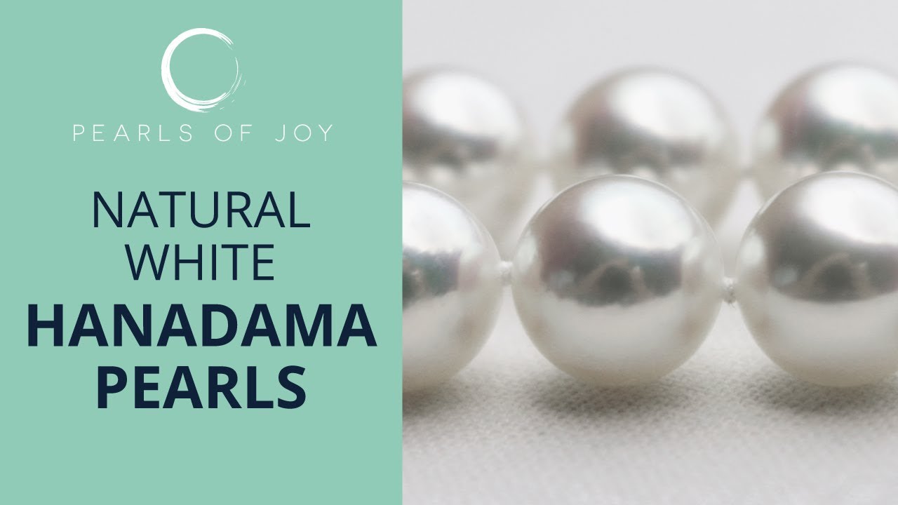 Natural White Hanadama Pearls - No Enhancements & Treatments
