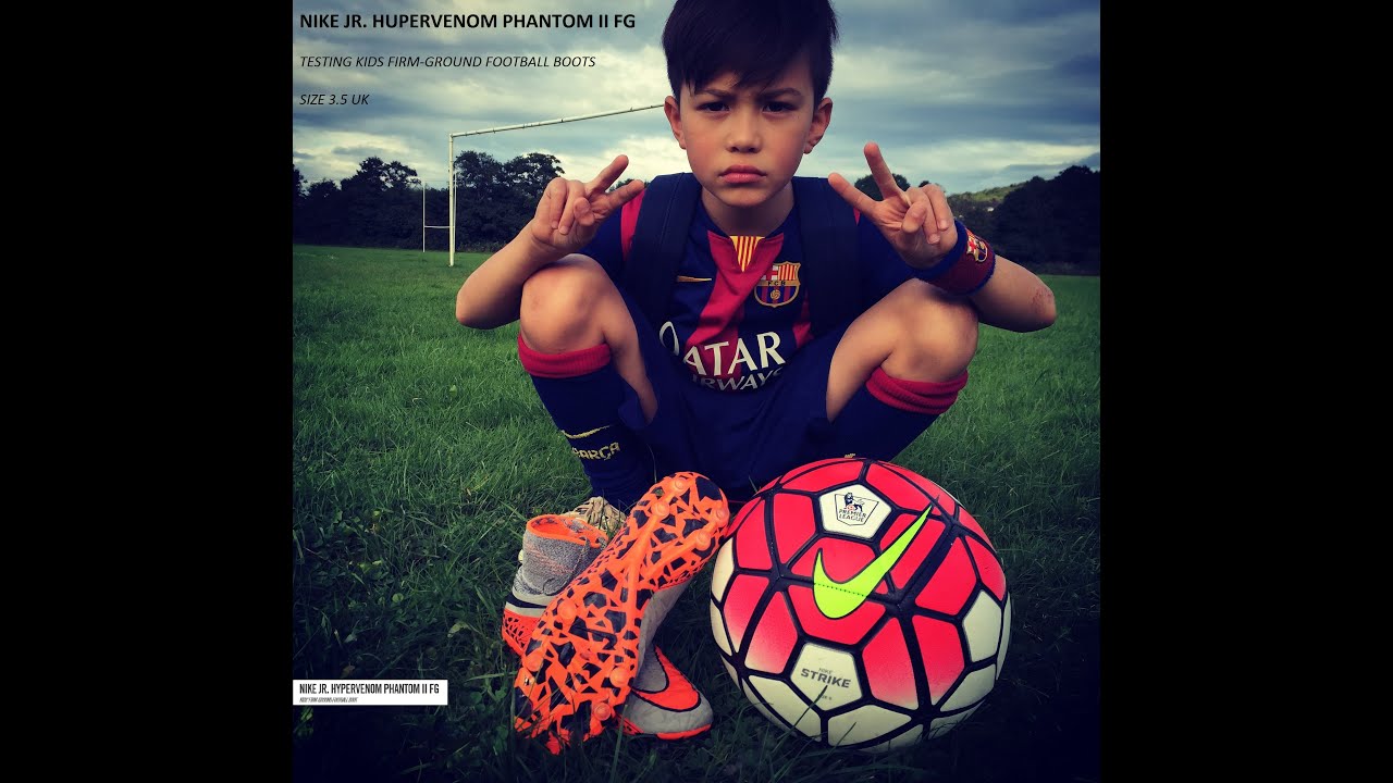 Nike Jr. Hypervenom Phantom II FG Kids - Play Test On Feet