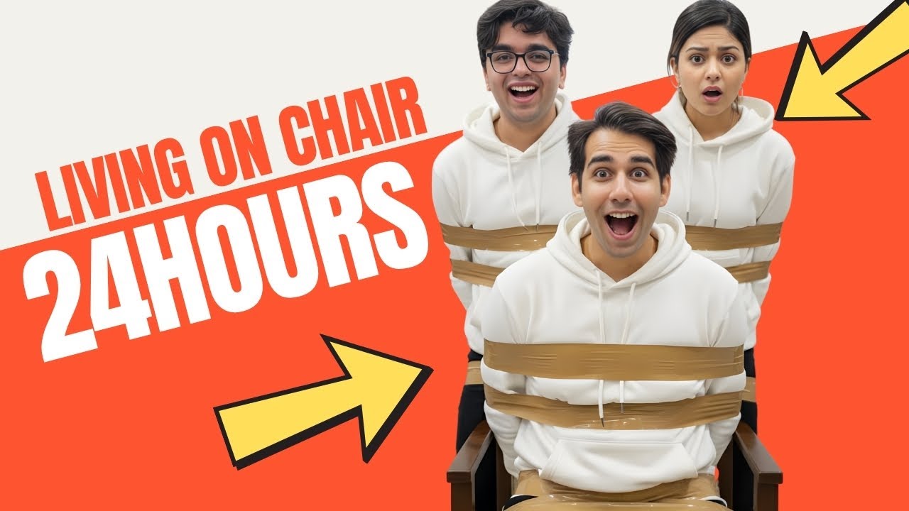 LIVING ON CHAIR FOR 24 HOURS | Rimorav Vlogs