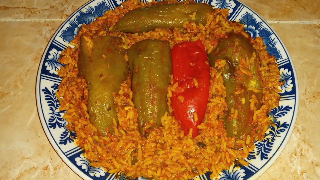 فلفلة🌶معمرة بالروز بدون كفتة أكلة لذيذة وسريعة التحضير