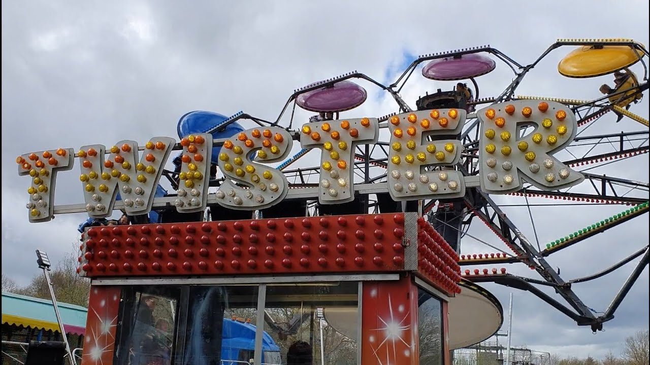 Paratrooper Off Ride Operator View Charles Cole's FunFair Littledown 2024 #funfair #fairground