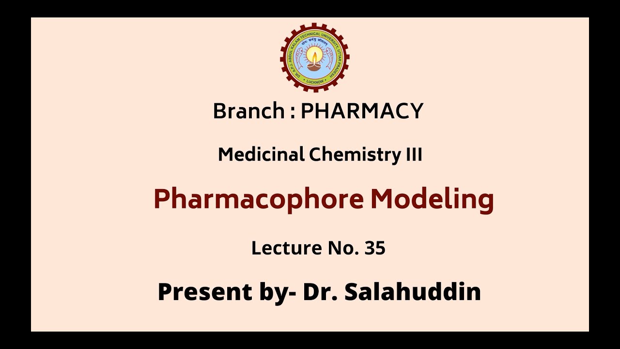 Medicinal Chemistry III | Pharmacophore Modeling | AKTU Digital Education