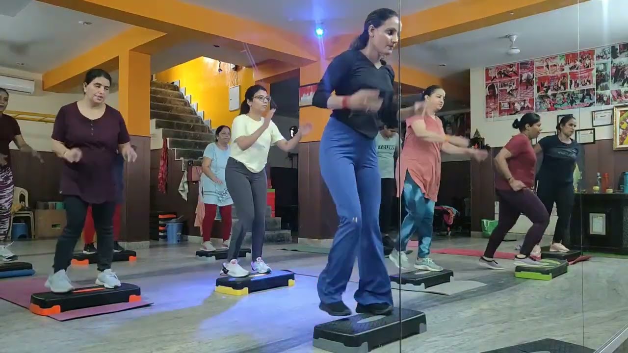 45 minute continue 💪🏻स्टेपर एक्सरसाइज से 30 दिन लगातार करते हैं तो 10 से 15 kg वजन कम होग#trending 