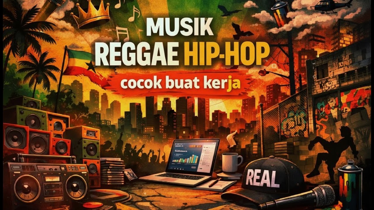 Musik Reggae Hip-Hop Santai 🌿 Cocok Buat Kerja & Fokus | Chill Reggae Rap Indonesia