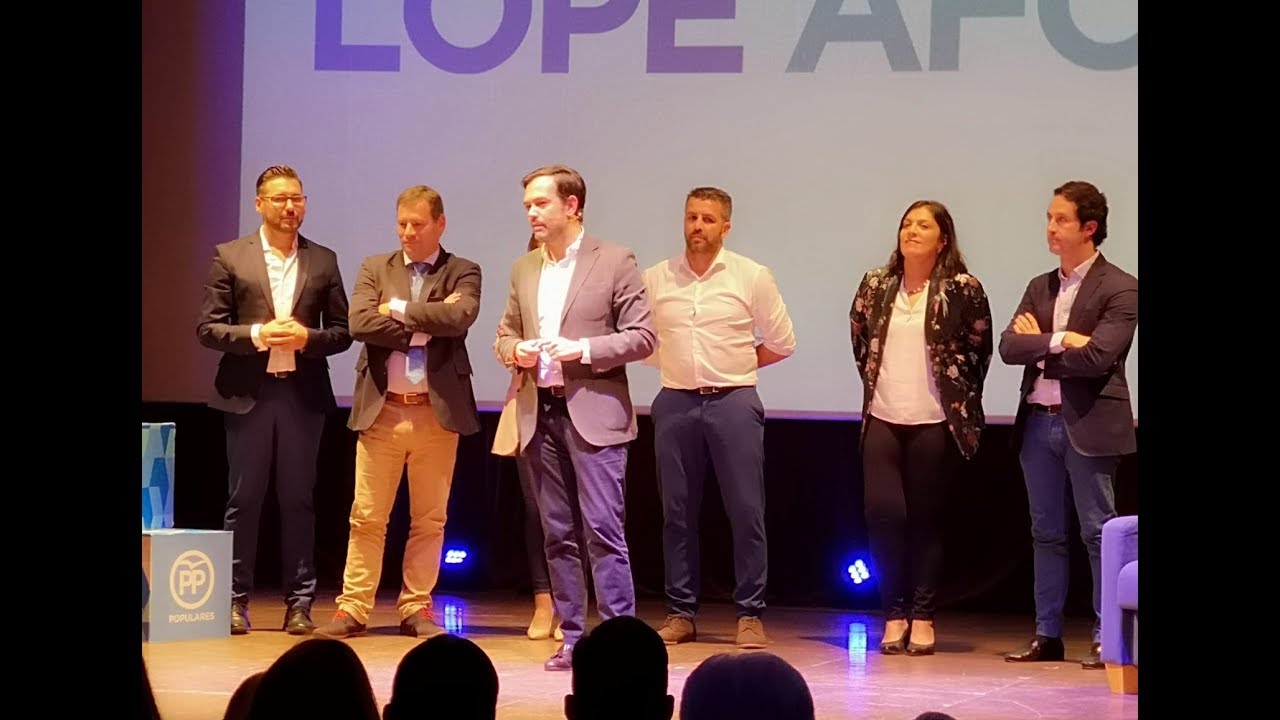 Presentación de la candidatura de Lope Afonso al Ayuntamiento del Puerto de la Cruz