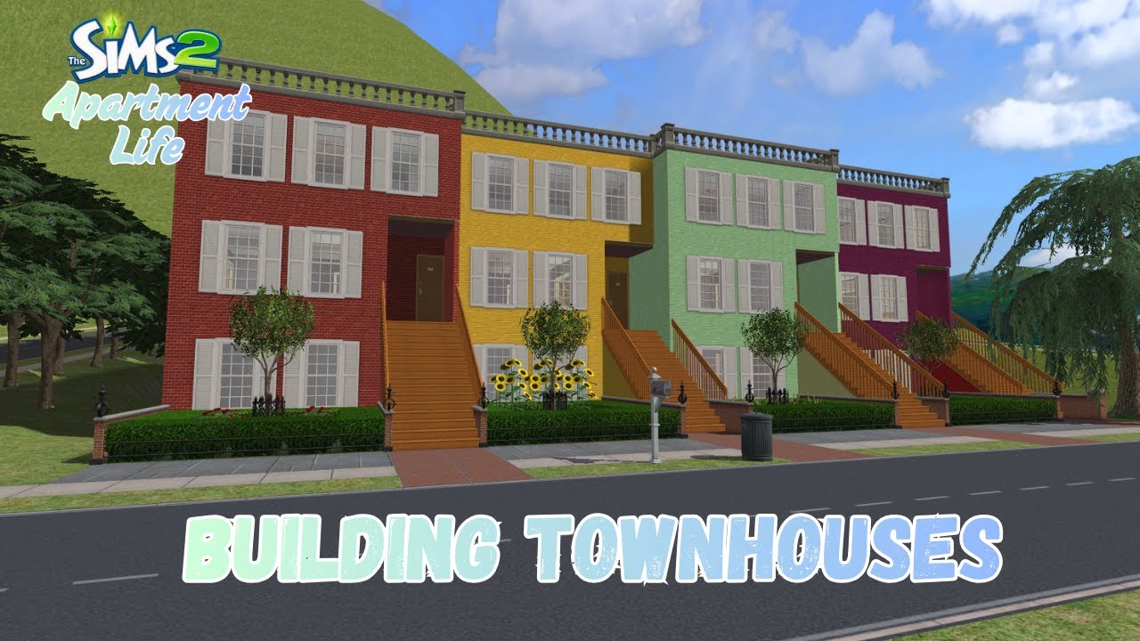 Building Townhouses in The Sims 2!