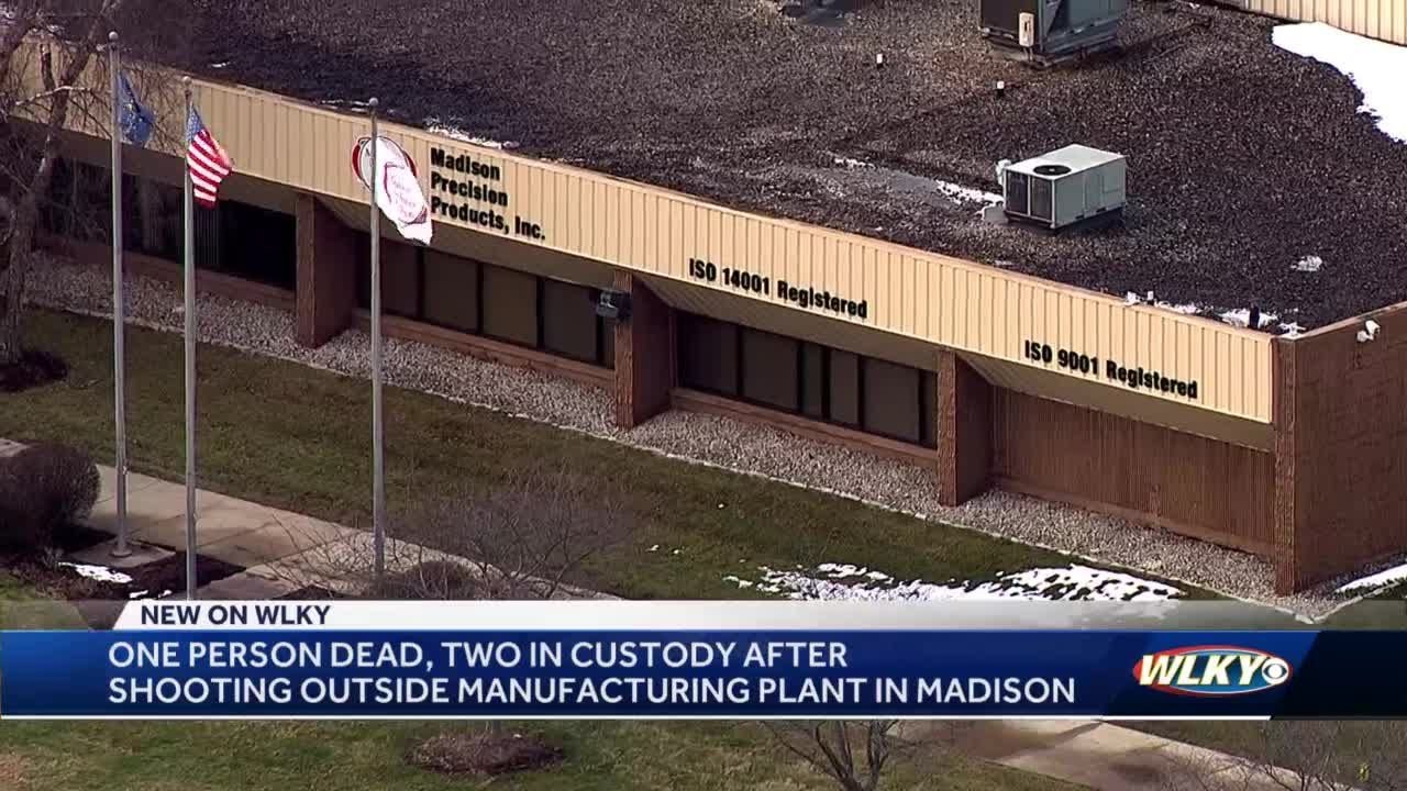 1 dead, 2 in custody after shooting outside southern Indiana manufacturing plant