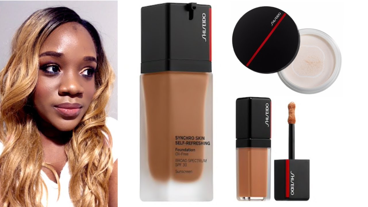 SHISEIDO SELF-REFRESHING FOUNDATION|SYNCHRO SKIN INVISIBLE LOOSE SETTING POWDER & CONCEALER♡VOXBOX 7