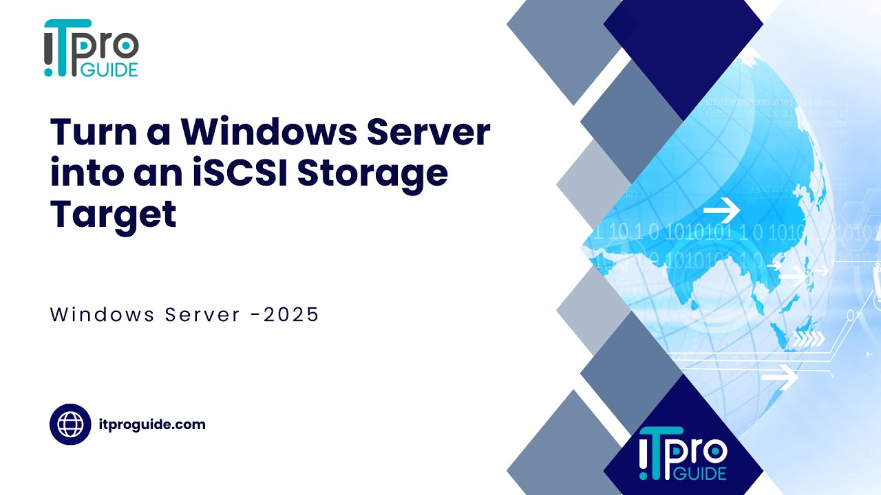 20 Turn a Windows Server into an iSCSI Storage Target | Windows Server 2025 Tutorial