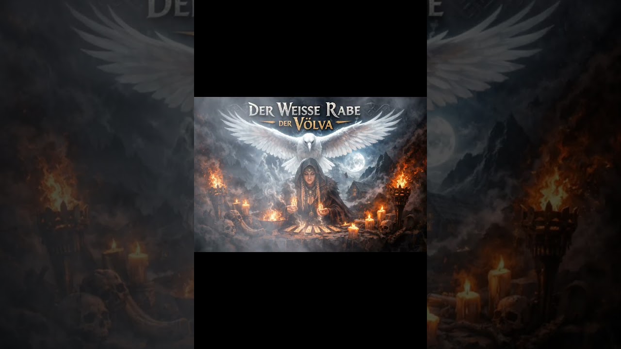 Der weiße Rabe der Völva #Runenbraut #viking #deutschrock 