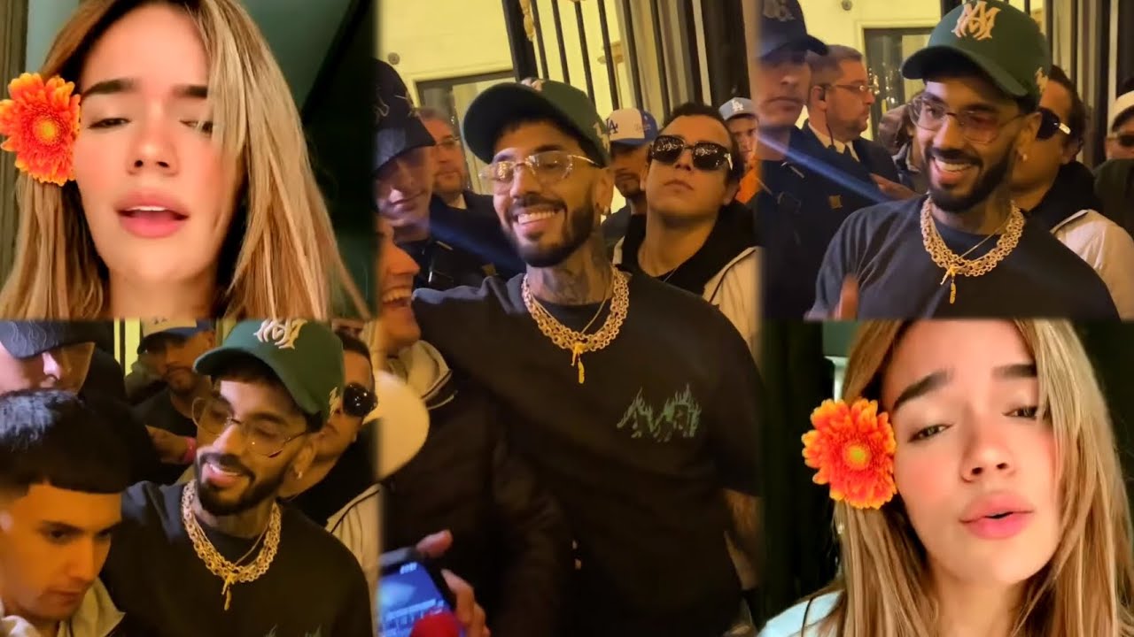 Anuel Llama a Karol G Delante de Unos Fanáticos y Miren Todo Lo Que Hablaron En Público 