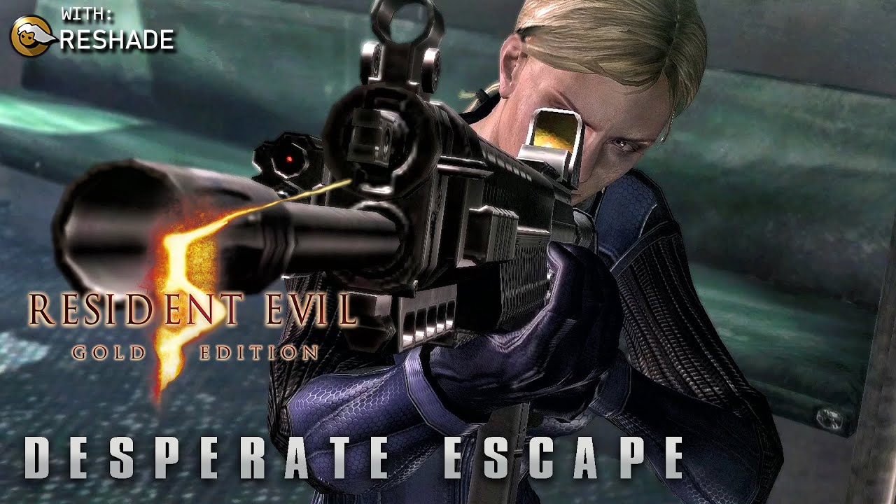 Resident Evil 5 Desperate Escape (Jill Valentine) with Reshade - Playthrough Gameplay