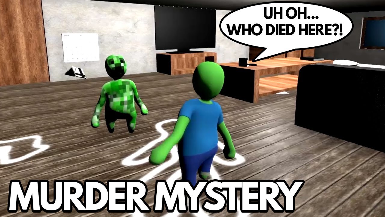MINECRAFT ZOMBIE AND CREEPER SOLVING MURDER MYSTERY in HUMAN FALL FLAT