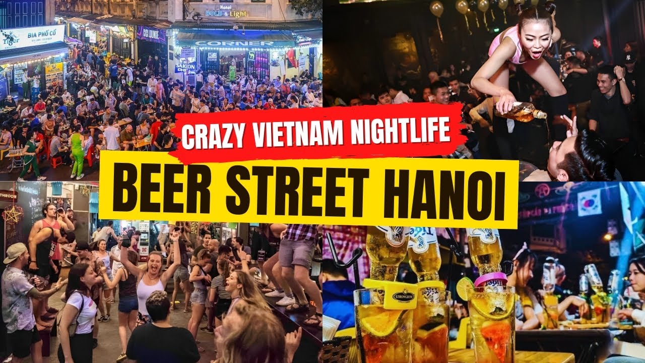 Hanoi's Famous Beer Street | Crazy Nightlife of Hanoi Vietnam | Beer Street Hanoi Walkthrough