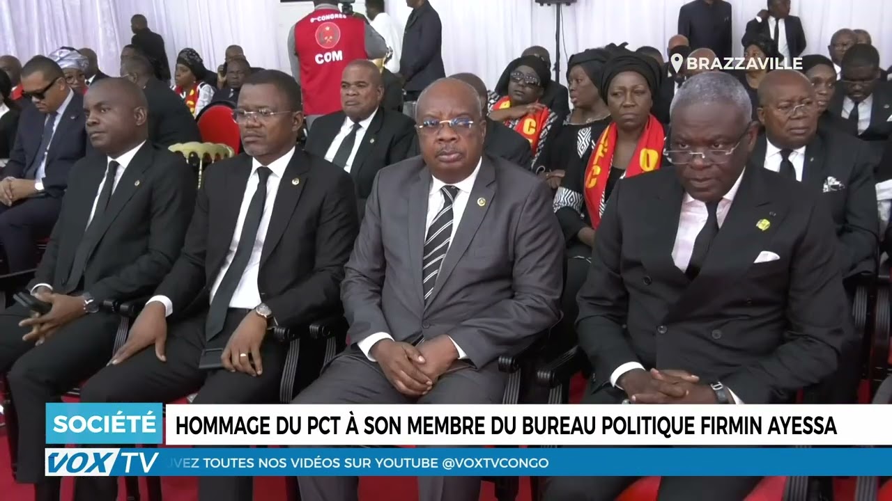Hommage du PCT à son membre du bureau politique Firmin Ayessa