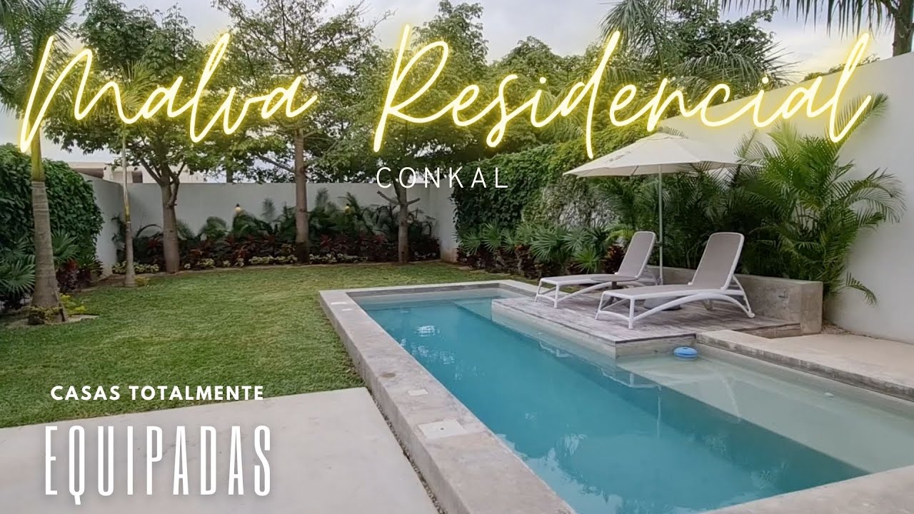 Increíbles casas TOTALMENTE EQUIPADAS en Conkal ¡Conoce MALVA RESIDENCIAL!