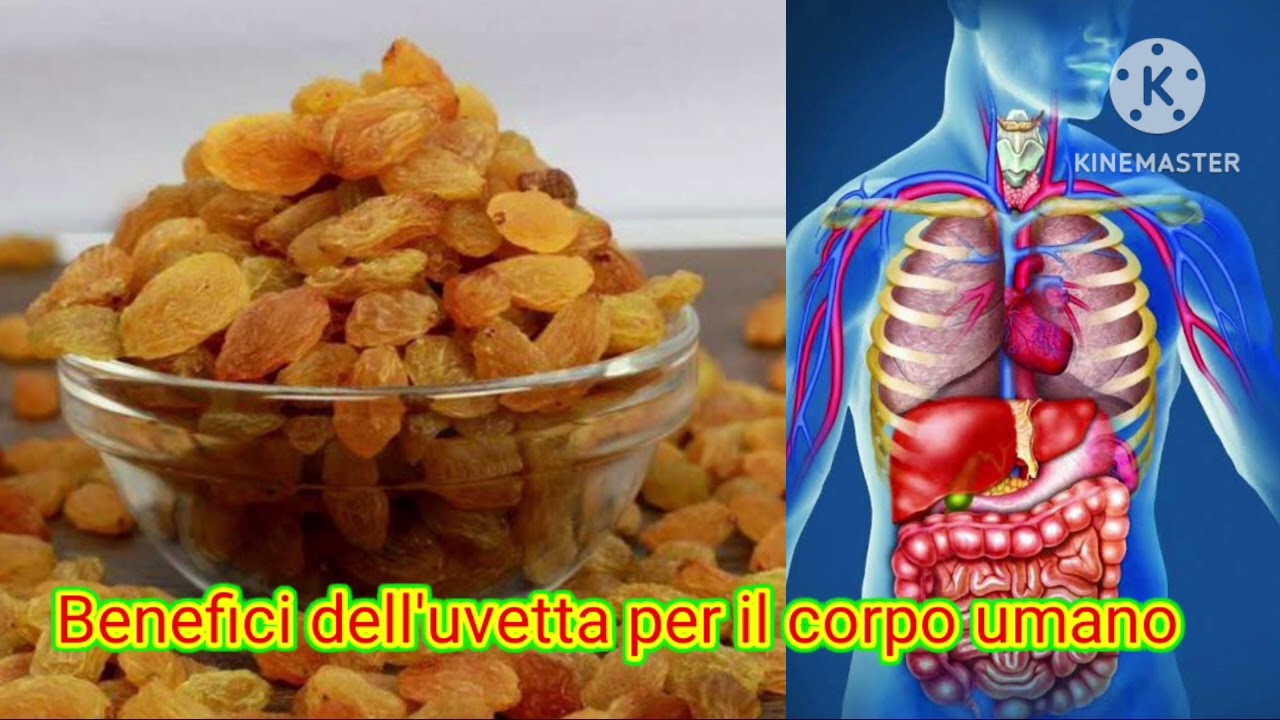 Benefici dell'uvetta per il corpo umano