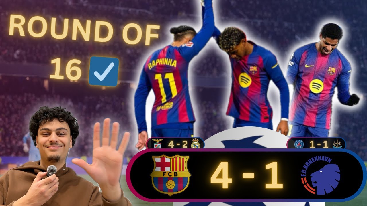 TOP 5 SECURED… 18 Match CINEMA | FC Barcelona 4-1 FC København