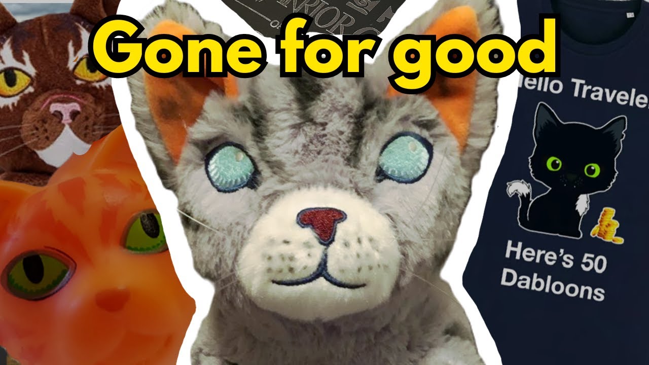 Снятые с производства товары с символикой Warrior Cats