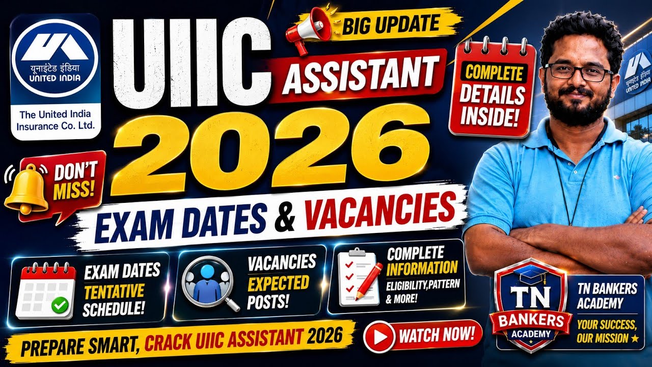 🔥 UIIC Assistant 2026 Exam Date & Vacancies | Big Update for Insurance Aspirants!