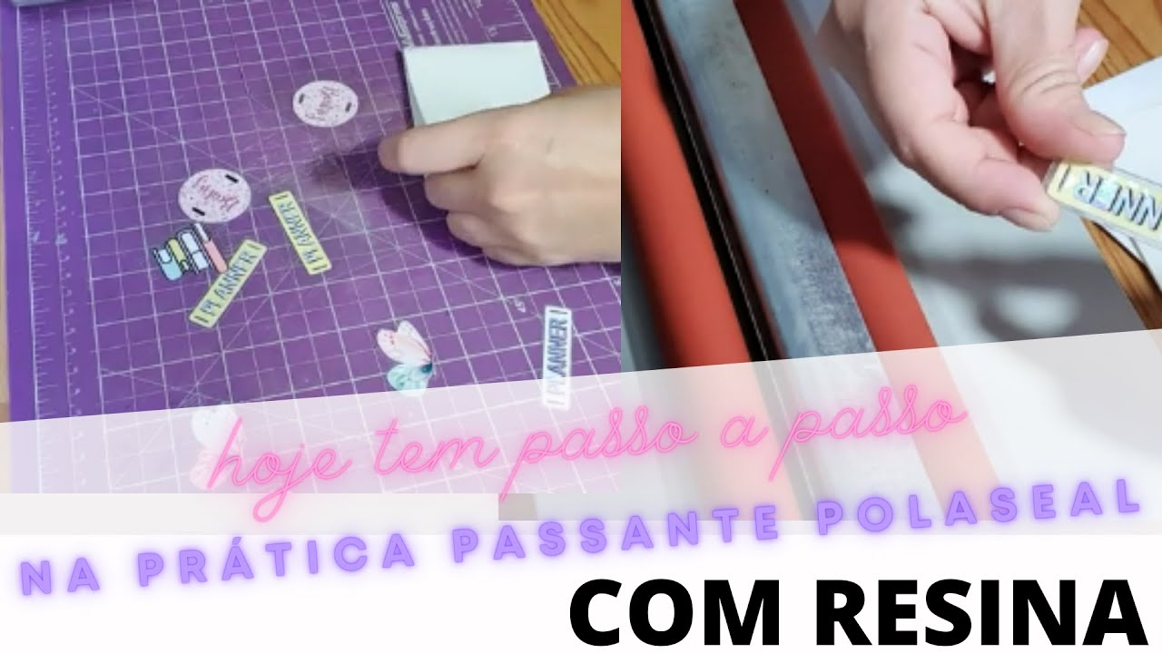 Passante encadernação Polaseal com Resina  PARTE 2