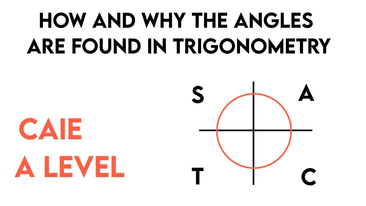 How and why angles are found in trigonometry