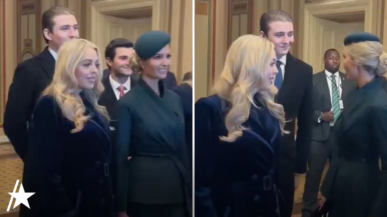 Бэррон Трамп ФОТОБОМБЫ Иванка Трамп и Тиффани Трамп на инаугурации Дональда Трампа