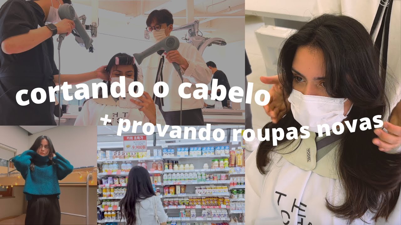 Cortando o cabelo na coréia, compras de inverno | VLOG
