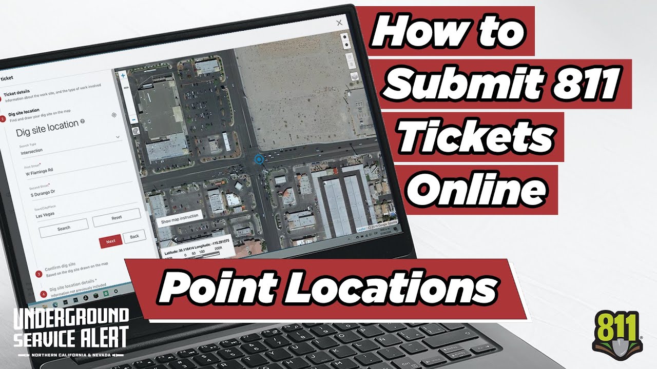 How to Submit 811 Tickets Online - Point Locations