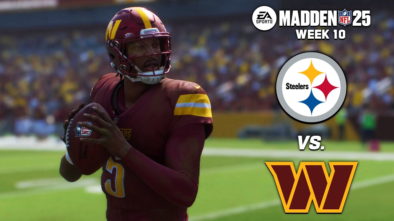Pittsburgh Steelers vs. Washington Commanders | Week 10 Madden 25 Simulation