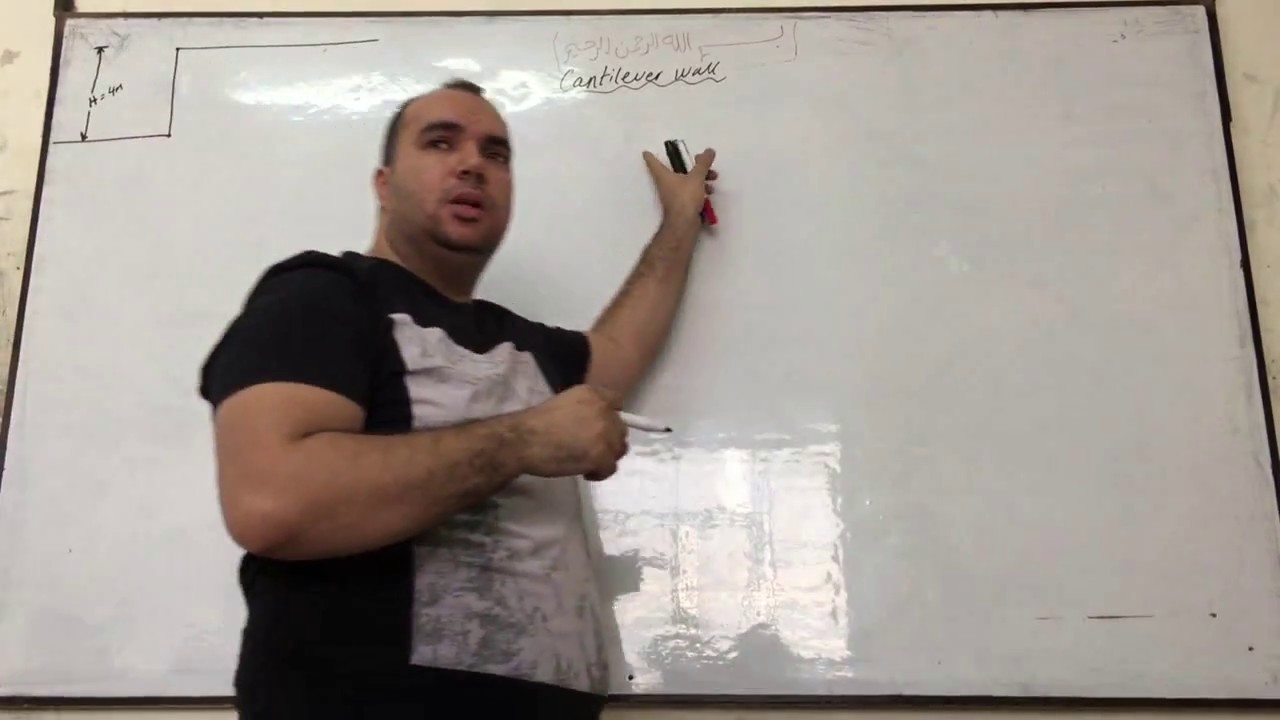 سكشن ري , cantilever wall