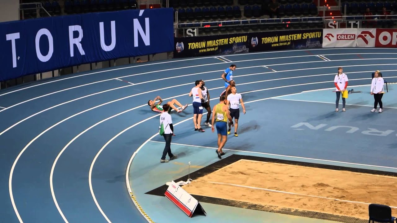 2015 European Indoor Masters Championships from Torun, Poland, M40 60m final