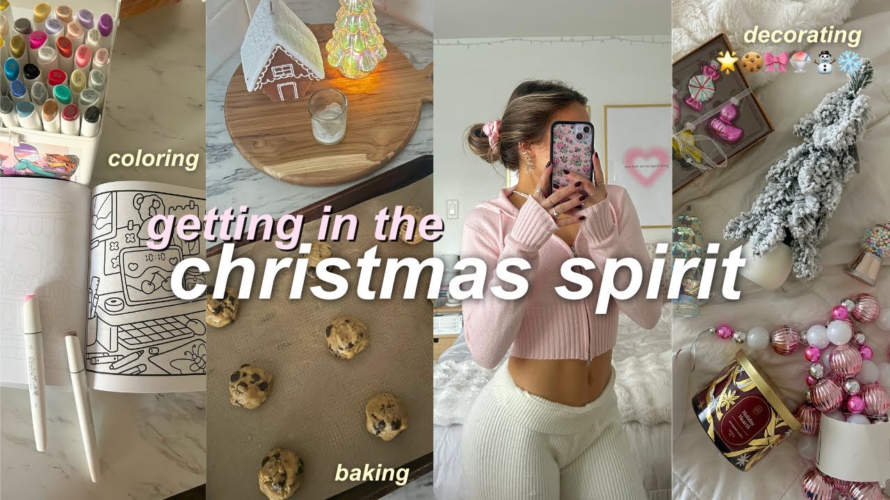 GETTING IN THE CHRISTMAS SPIRIT ❄️ decorating, baking, & shopping